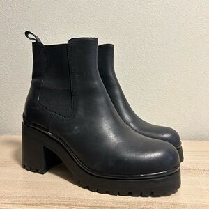 Jeffrey Campbell Size 10 Black Heeled Ankle Boots